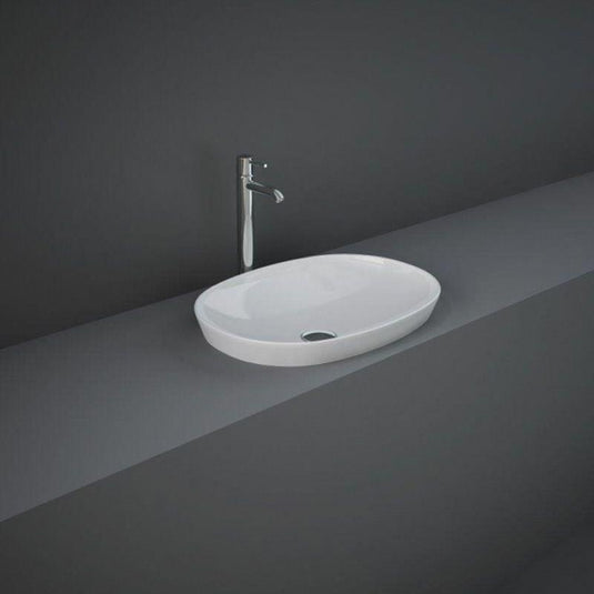 RAK Ceramics Variant Oval Drop-In Wash Basin 500mm - Alpine White - VARDI25000AWHA - Envy Bathrooms Ltd