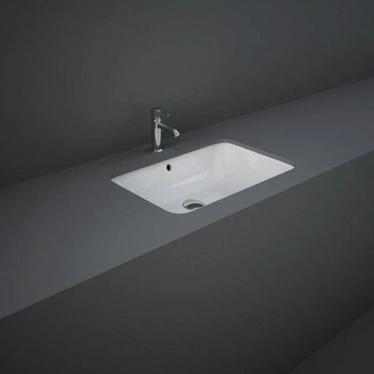 RAK Ceramics Variant Rectangular Under Counter Wash Basin 550mm - Alpine White - VARUC55500AWHA - Envy Bathrooms Ltd