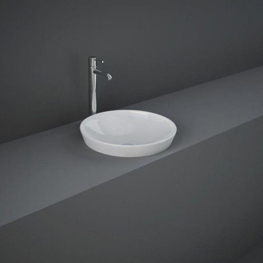 RAK Ceramics Variant Round Drop-In Wash Basin 360mm - Alpine White - VARDI13600AWHA - Envy Bathrooms Ltd