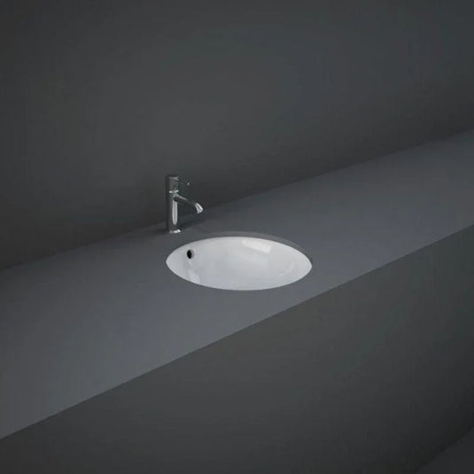 RAK Ceramics Variant Round Under Counter Wash Basin 360mm - Alpine White - VARUC13600AWHA - Envy Bathrooms Ltd