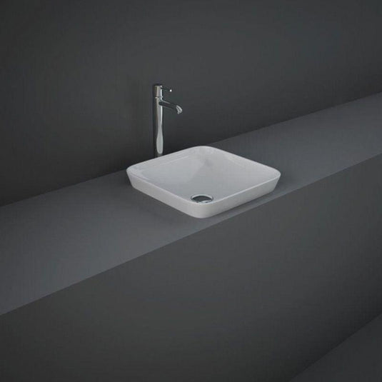 RAK Ceramics Variant Square Drop-In Wash Basin 360mm - Alpine White - VARDI43600AWHA - Envy Bathrooms Ltd