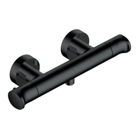 RAK Ceramics Wall Mounted Exposed Thermostatic Bar Valve - Matt Black - RAKITA3303B - Envy Bathrooms Ltd