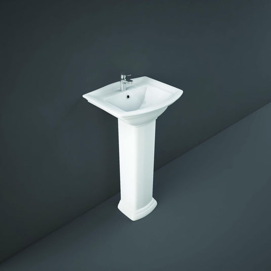 RAK Ceramics Washington 46cm Basin 1 Tap Hole - WAS46BS1 - Envy Bathrooms Ltd