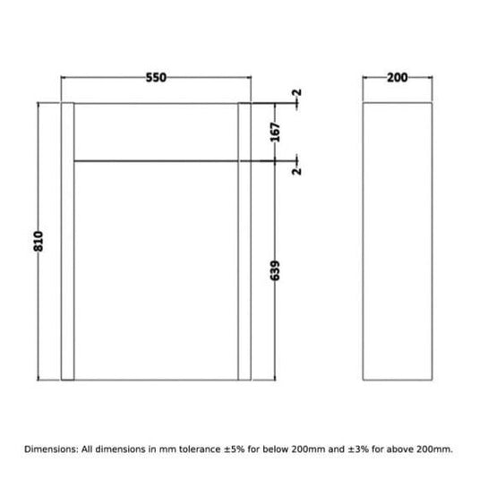 RAK Ceramics Washington 550mm Toilet Unit - Black - RAKWWC55504 - Envy Bathrooms Ltd