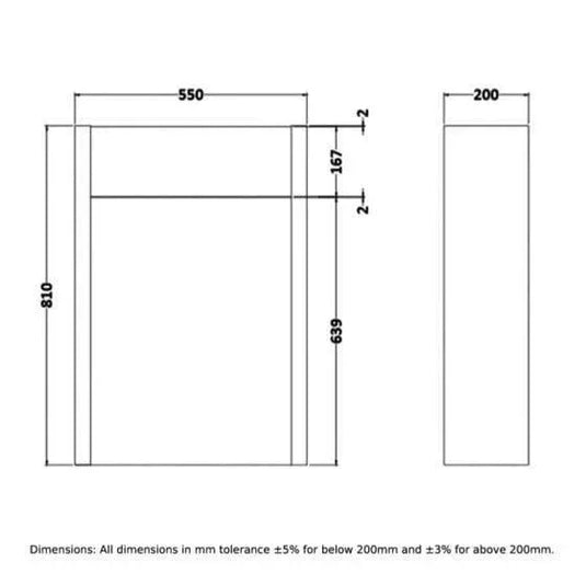 RAK Ceramics Washington 550mm Toilet Unit - Cappuccino - RAKWWC55514 - Envy Bathrooms Ltd