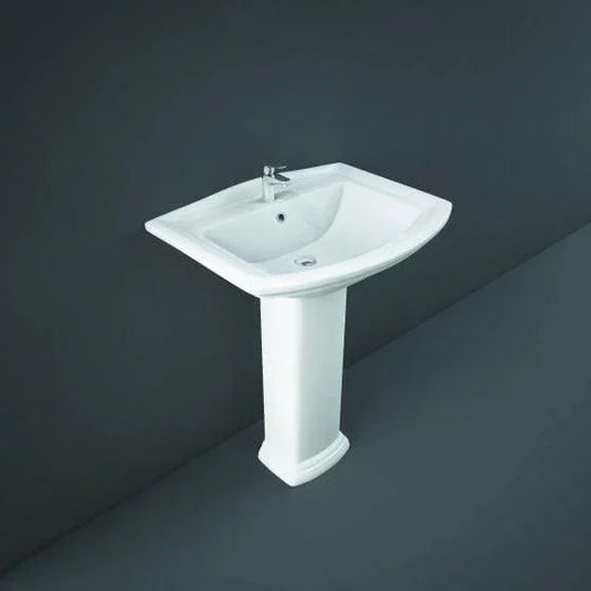 RAK Ceramics Washington 65cm Basin 1 Tap Hole - WT0101AWHA - Envy Bathrooms Ltd