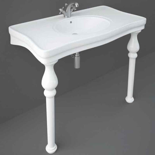 RAK Ceramics Washington Console Deluxe 105cm Basin - 1 Tap Hole - DC0101AWHA - Envy Bathrooms Ltd