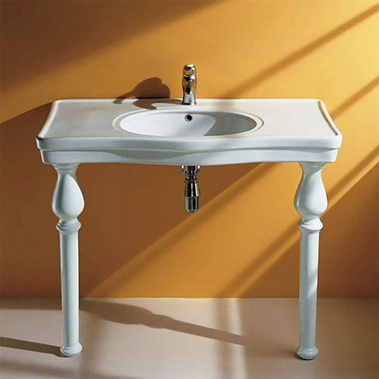 RAK Ceramics Washington Console Deluxe 105cm Basin - 1 Tap Hole - DC0101AWHA - Envy Bathrooms Ltd