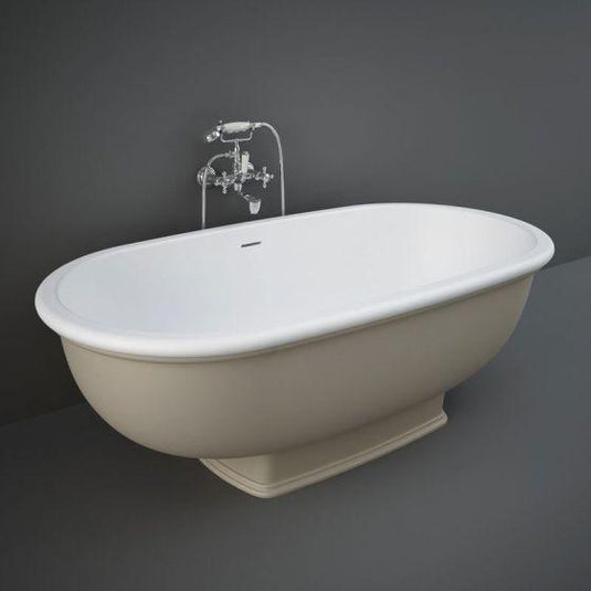 RAK Ceramics Washington Freestanding Bath 1560 x 810mm - Cappuccino - WTBT15681514 - Envy Bathrooms Ltd