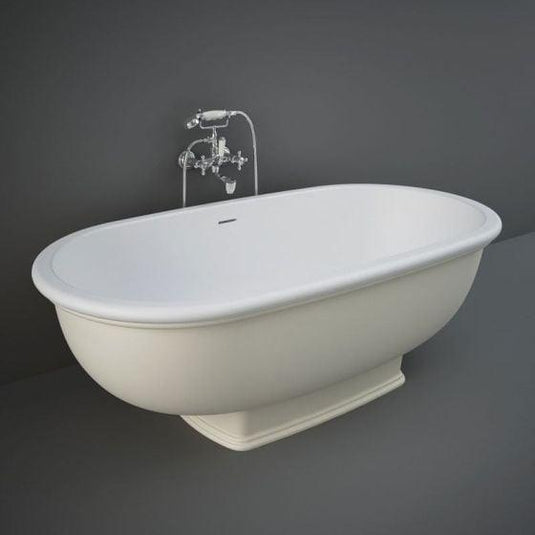 RAK Ceramics Washington Freestanding Bath 1560 x 810mm - Matt Greige - WTBT15681505 - Envy Bathrooms Ltd