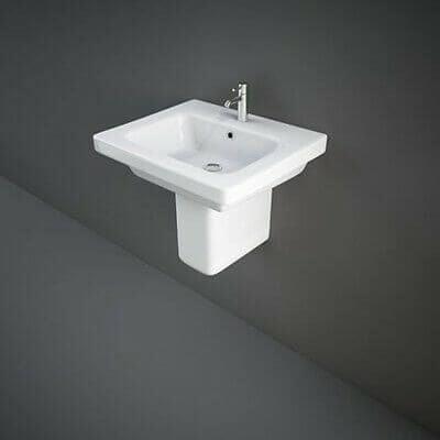 RAK Ceramics Washington Semi Pedestal For 65cm & 76cm Basin - WT0103AWHA - Envy Bathrooms Ltd