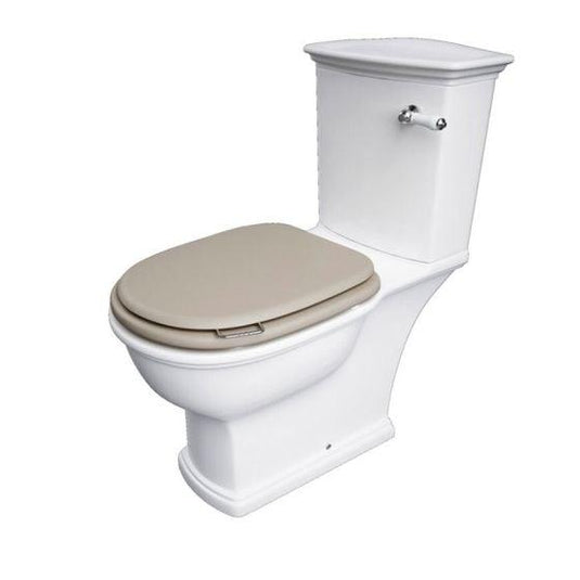 RAK Ceramics Washington Wood Toilet Seat & Cover - Soft Close - Matt Cappuccino - RAKWTNSEAT514 - Envy Bathrooms Ltd