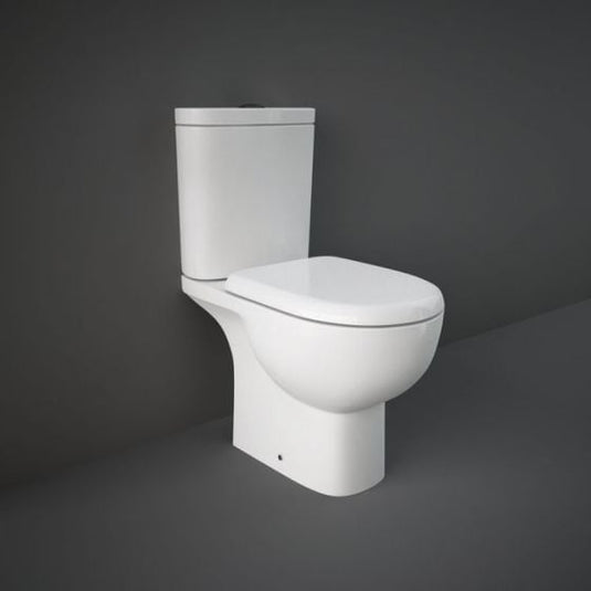 RAK Ceramics Tonique Close Coupled Full Access Open Back Toilet Pan - Alpine White - TONPAN