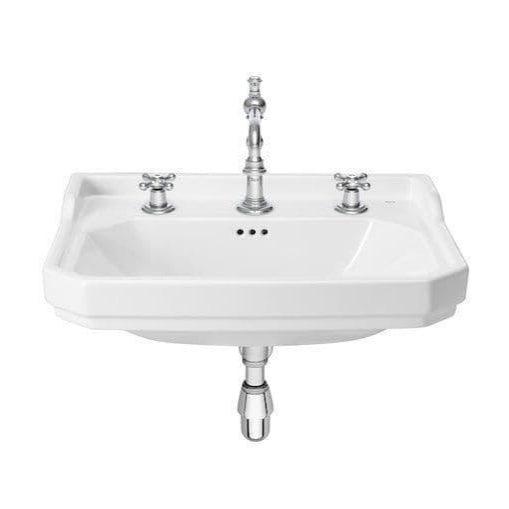 Roca Carmen 650mm Basin with 3 Tap Holes - Envy Bathrooms Ltd