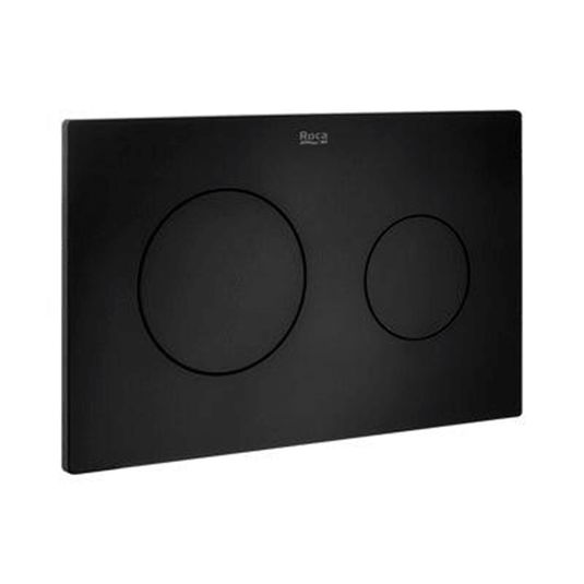 Roca In-Wall PL10 Dual Flush Operating Plate - Matt Black - A890089206 - Envy Bathrooms Ltd