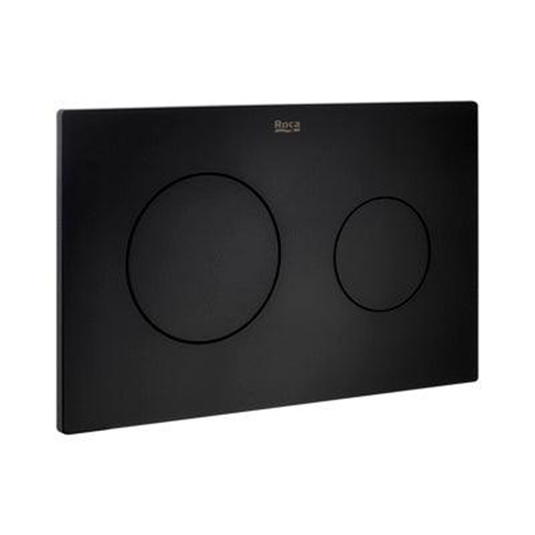 Roca In-Wall PL10 Dual Flush Operating Plate - Matt Black - A890089206