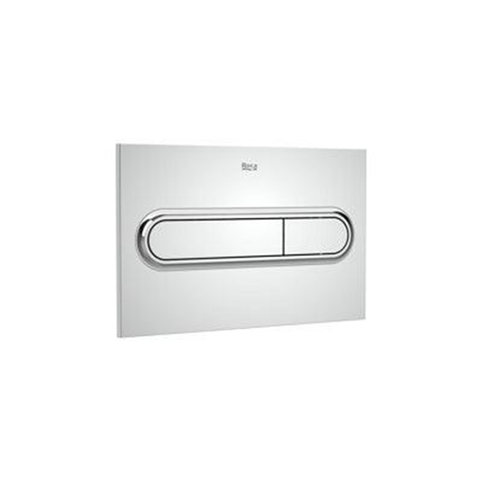 Roca PL1 Dual Flush Plate - Chrome - Envy Bathrooms Ltd