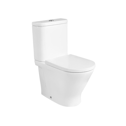 Roca The Gap Round Rimless Compact Close Coupled Moulded Back to Wall Pan A3420N7000: - Envy Bathrooms Ltd