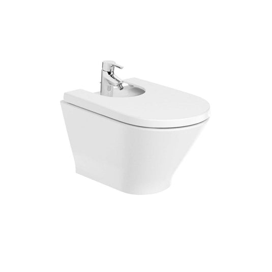 Roca The Gap Round Wall Hung Bidet with Hidden Fixation 3570N6000 - Envy Bathrooms Ltd