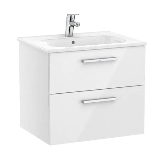 Roca Victoria 600mm 2 Drawer Vanity Unit Gloss White | A857468806