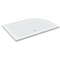 Roman 1000 x 800mm Offset Quadrant Gel Coated Anti-Slip Tray (LH) - White - RSQG108L