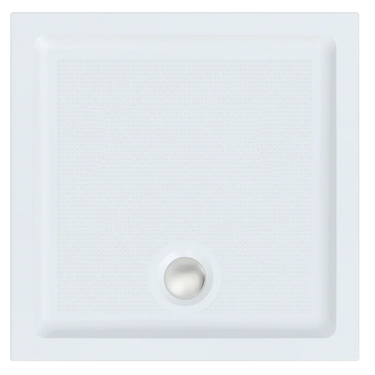 Roman 760 x 760mm Square Gel Coated Anti-Slip Tray - White - RSTG76 - Envy Bathrooms Ltd