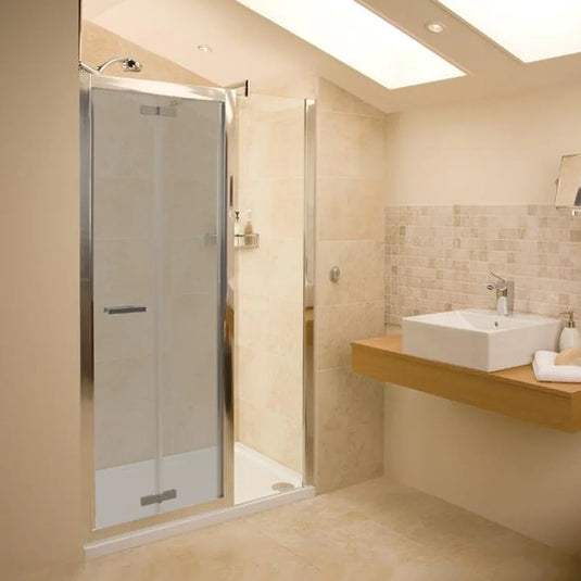 Roman Embrace 800mm In-Line Panel - Polished Chrome - EHL813S - Envy Bathrooms Ltd