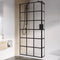 Roman Haven Select 800mm Black Grid Wetroom Panel (8mm) - Matt Black - H8SP8GPB