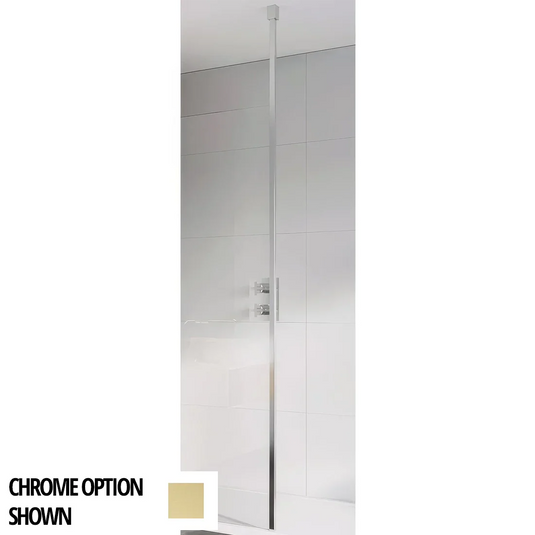 Roman Haven Select Square Floor to Ceiling Brace Kit - Brushed Brass - HF2C8KITSQBR - Envy Bathrooms Ltd