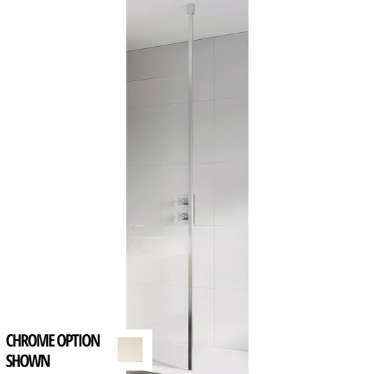 Roman Haven Select Square Floor to Ceiling Brace Kit - Brushed Nickel - HF2C8KITSQN - Envy Bathrooms Ltd