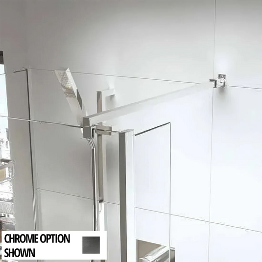 Roman Haven Select Square Low Level Brace Kit - Gunmetal - HBBK4590SQGM - Envy Bathrooms Ltd
