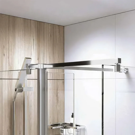 Roman Haven Select Square Side Panel Brace Kit - Polished Chrome - HBBKT90SQ - Envy Bathrooms Ltd