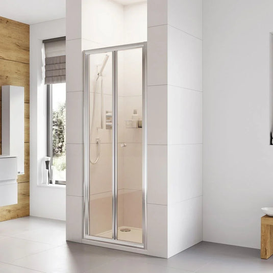 Roman Haven6 800mm Bi-Fold Door - Polished Chrome - H3B8CS - Envy Bathrooms Ltd