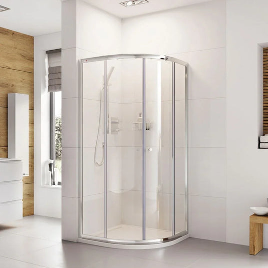 Roman Haven6 800 x 800mm Double Door Quadrant - Polished Chrome - H3Q8CS - Envy Bathrooms Ltd