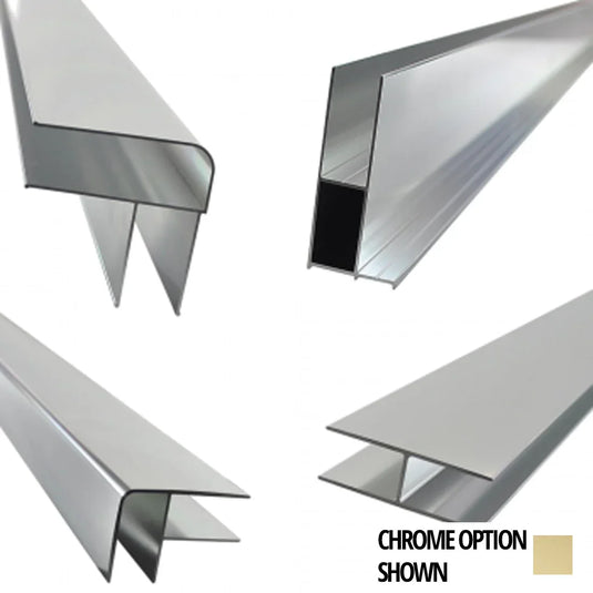 Roman Haven8 1950mm Extension Profile - Brushed Brass - H4ZEX2BR - Envy Bathrooms Ltd