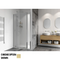 Roman Haven8 200mm Inline Panel - Brushed Brass - H4HL2CBR