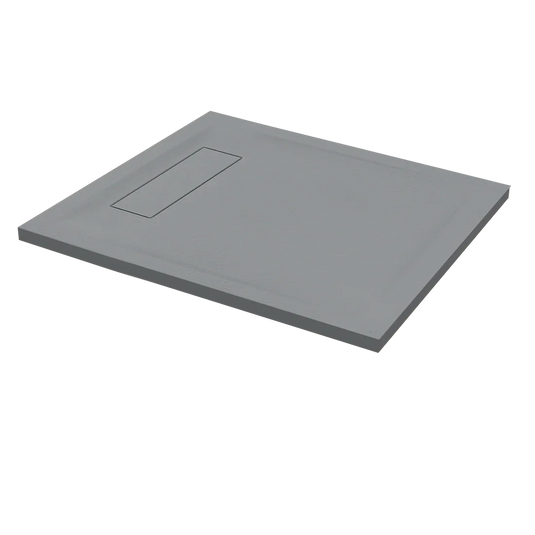 Roman Infinity 1000 x 800mm Rectangle Slate Tray - Grey - IGS108G - Envy Bathrooms Ltd