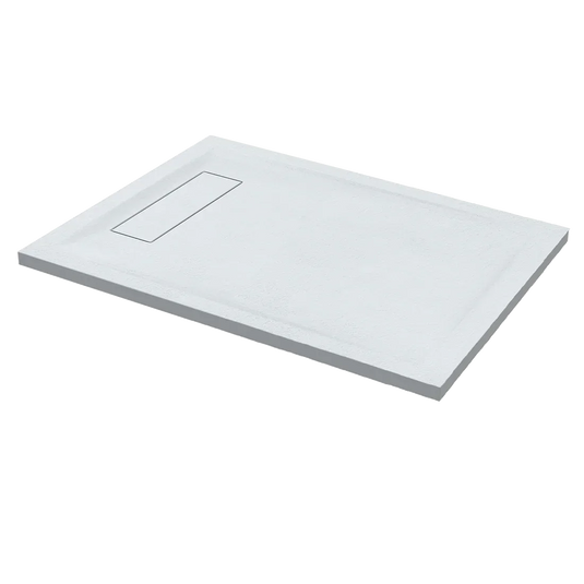 Roman Infinity 1200 x 900mm Rectangle Slate Tray - White - IGS129W - Envy Bathrooms Ltd