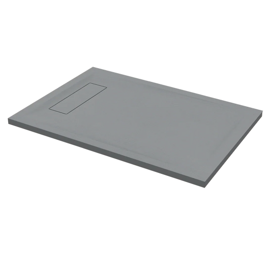 Roman Infinity 1400 x 800mm Rectangle Slate Tray - Grey - IGS148G - Envy Bathrooms Ltd