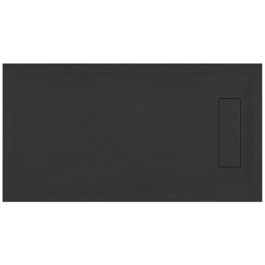 Roman Infinity 1800 x 800mm Rectangle Slate Tray - Black - IGS188B - Envy Bathrooms Ltd