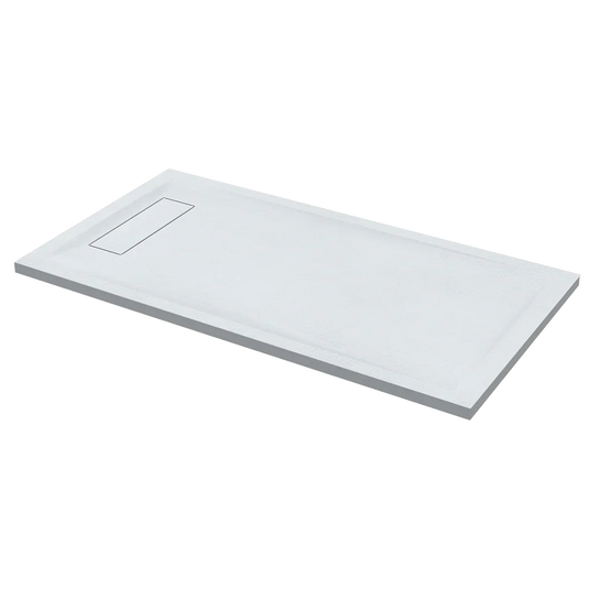 Roman Infinity 1600 x 900mm Rectangle Slate Tray - White - IGS169W - Envy Bathrooms Ltd