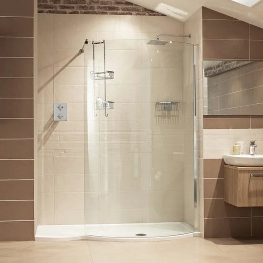 Roman Innov8 1700mm Walk In Panel - Polished Chrome - V8C13S - Envy Bathrooms Ltd