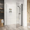 Roman Innov8 400mm Pivoting Wet Room Panel - Matt Black - N2FSPM413B