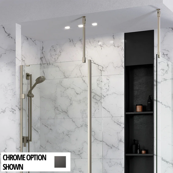 Roman Innov8 Ceiling Brace Kit - Polished Chrome - NBBKC50SQ