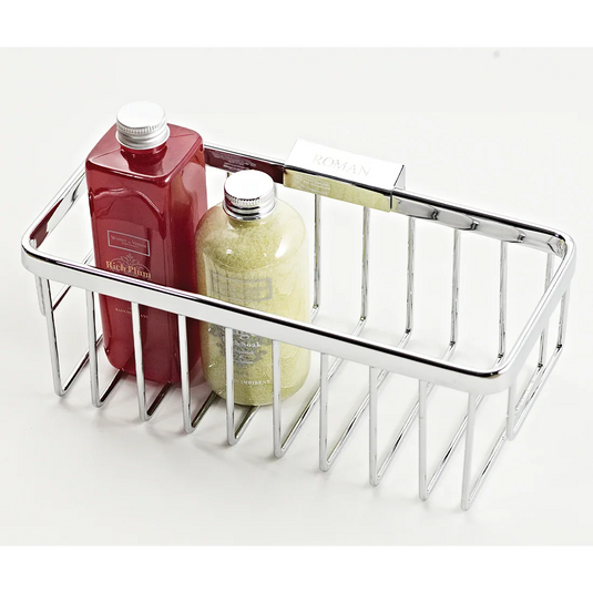 Roman Large Rectangular Shower Basket - Polished Chrome - RSB06 - Envy Bathrooms Ltd