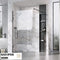 Roman Liberty 757mm Clear Corner Panel - Brushed Nickel - KLCP813N