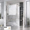 Roman Liberty 757mm Clear Corner Panel - Polished Nickel - KLCP813PN