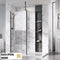 Roman Liberty 757mm Clear Corner Panel - Brushed Brass - KLCP813BR