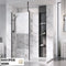 Roman Liberty 343mm Pivot Clear Glass Deflector Panel - Polished Nickel - KLSPM313PN