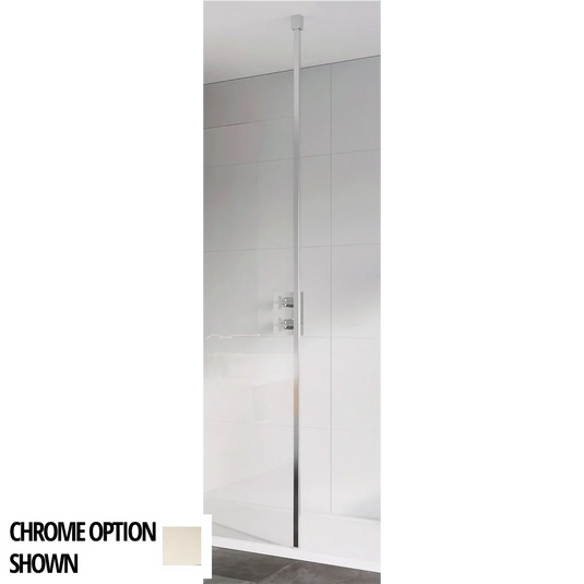 Roman Square Floor to Ceiling Brace Kit (8mm Glass) - Brushed Nickel - RF2C8KITSQN - Envy Bathrooms Ltd